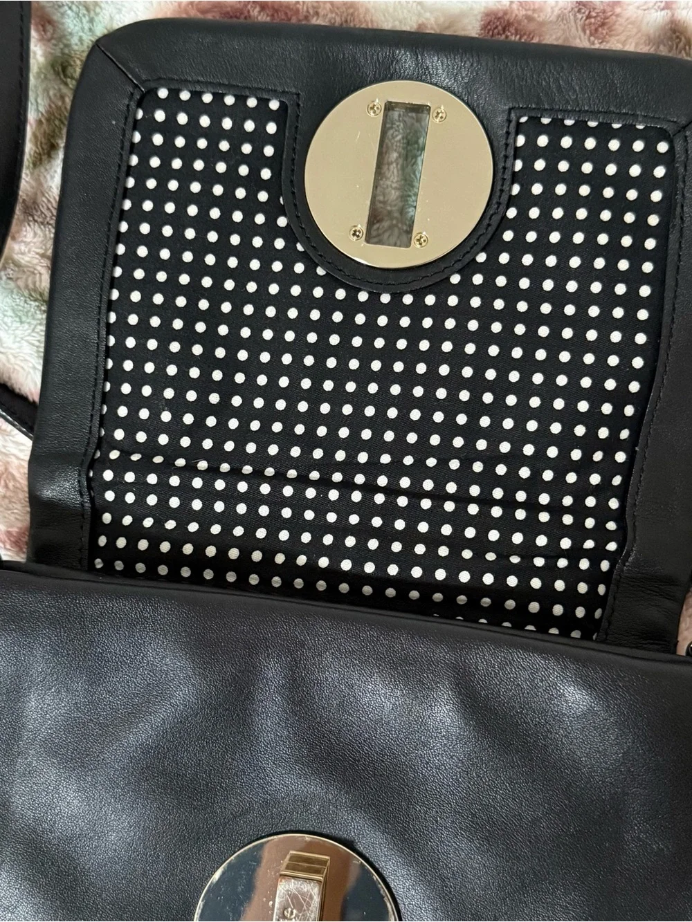 kate spade Black Quilted Leather Crossbody Bag with Gold-Tone Hardware